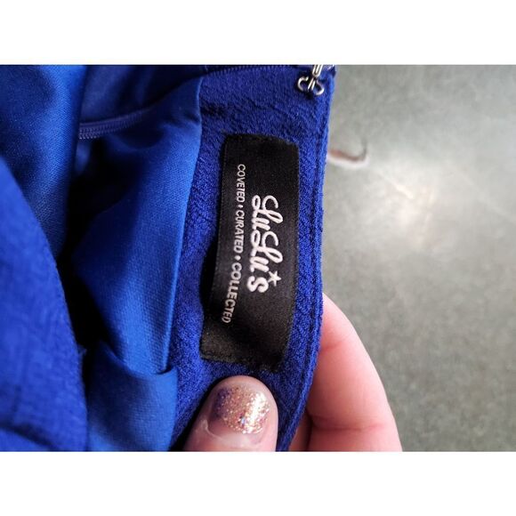 LULUS Test Drive Cobalt Blue Dress Size Small - Picture 4 of 5